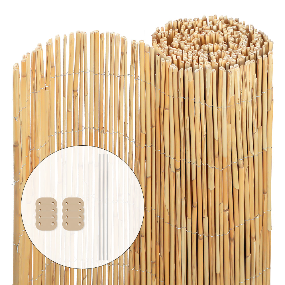 H4L Schilfmatte Als Sichtschutz – 600 Cm Lang, 60 Cm Hoch – Natürlicher Wind- & Sonnenschutz Für Garten & Balkon