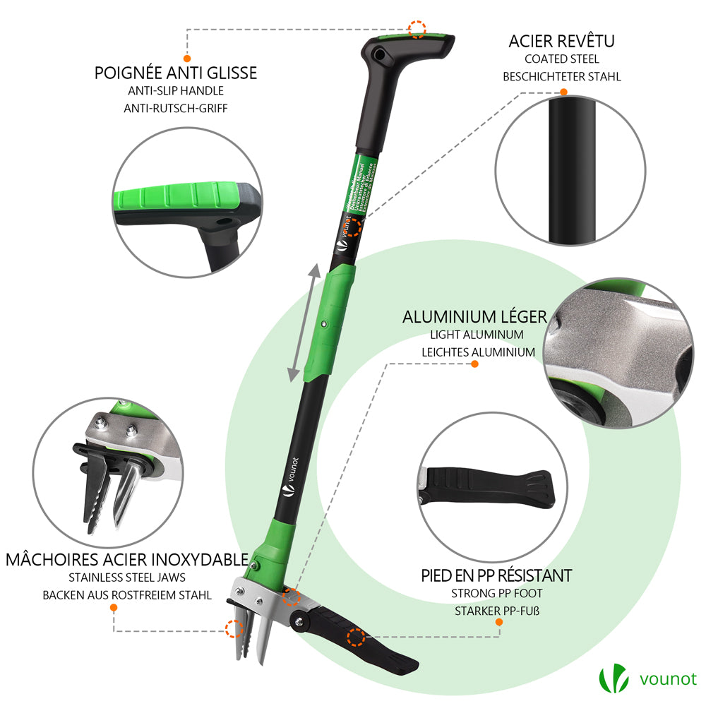 THCTYRP Unkrautstecher 1.1m | Löwenzahn Entferner Mit Fußpedal