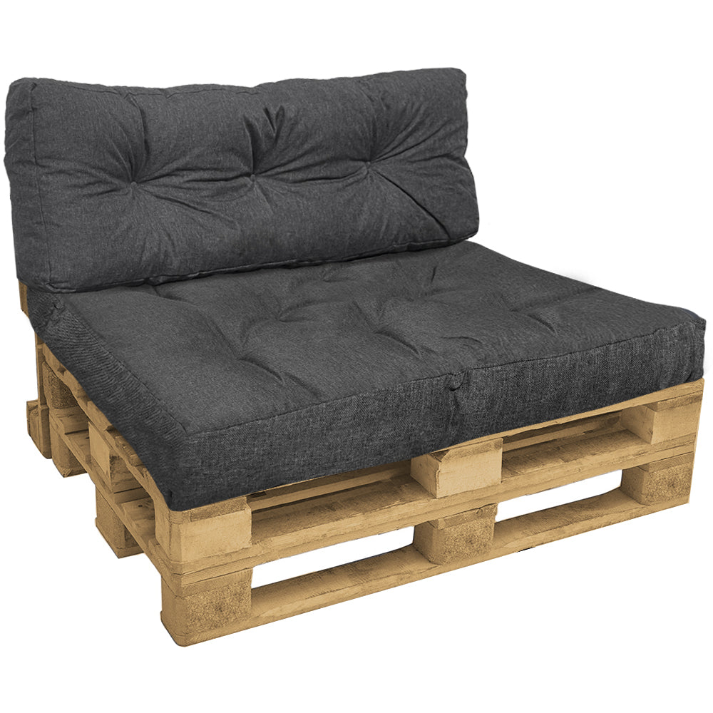 Palettenkissen 2er Set für Indoor und Outdoor, Palettenpolster Wasserd– VOUNOT DE