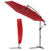 Ampelschirm mit Schutzhülle, Sonnenschirm 300 cm, Rot - VOUNOT DE