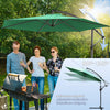 Ampelschirm mit Schutzhülle, Sonnenschirm 300cm Grün - VOUNOT DE