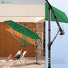 Ampelschirm mit Schutzhülle, Sonnenschirm 300cm Grün - VOUNOT DE