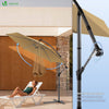 Ampelschirm mit Schutzhülle, Sonnenschirm 300 cm, Khaki - VOUNOT DE