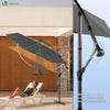 Ampelschirm mit Schutzhülle, Sonnenschirm 300 cm, Grau - VOUNOT DE