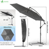 Ampelschirm mit Schutzhülle, Sonnenschirm 300 cm, Grau - VOUNOT DE