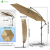 Ampelschirm mit Schutzhülle, Sonnenschirm 300 cm, Khaki - VOUNOT DE