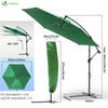 Ampelschirm mit Schutzhülle, Sonnenschirm 300cm Grün - VOUNOT DE