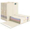 3 Stück Bettwäsche Organizer mit Sichtfenster 38,5x33x12 cm Beige