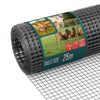 Drahtgitter 1x25m auf Rolle, Maschenweite 13 mm, Drahtstärke 0.8 mm, PVC Grau - VOUNOT DE