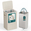 Wäschekorb 90L, Wäschesammler mit Deckel  Beige - VOUNOT DE