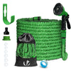 Flexibler Gartenschlauch 15m, Flexibel Wasserschlauch Dehnbarer mit 10 Sprühfunktionen, Grün