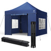 Verstärktes Pavillon 3x3m, Wasserdichter Faltpavillon mit 4 Seitenteilen&Sandsäcke Blau - VOUNOT DE