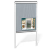 Insektenschutzrollo Fenster PVC Rahmen zuschneidbar  L80 x H130 cm Weiß