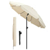 Sonnenschirm Strandschirm 200cm mit Tragetasche und Bodenanker Beige - VOUNOT DE