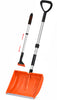 Schneeschieber Set Schneeschaufel + Teleskop Eiskratzer Orange - VOUNOT DE