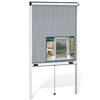 Insektenschutzrollo Fenster Aluminiumrahmen zuschneidbar  L100 x H160 cm Weiß