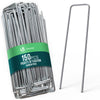 150 Stück Erdanker verzinktes Metall, U-förmige Bodenanker 150 × 30 mm, Ø 3 mm