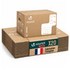 Umzugskartons 20 Stück, stabile Bücherkartons bis 25 kg 50 x 30 x 30 cm, 45 L