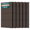 6er Set Akustikpaneele 120 × 60 × 2,1 cm, Akustik Wandpaneele in Holzoptik Dunkel-Eiche