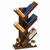 Bücherregal Baumform Standregal Bücher Regal 30x16x60 cm Braun