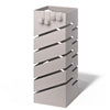 Metall Regenschirmständer, Schirmständer Diagonalmuster Beige