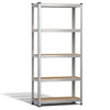 5-stufiges Schwerlastregal, Regal Lagerregal Kellerregal 150x70x30cm