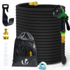 Flexibler Gartenschlauch 45m, Flexibel Wasserschlauch Dehnbarer mit 10 Sprühfunktionen, Messinganschlüssen,Schwarz - VOUNOT DE