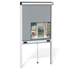 Insektenschutzrollo Fenster Aluminiumrahmen zuschneidbar  L80 x H130 cm Weiß