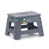 Klapphocker Faltbar Rutschfester Tritthocker mit Tragegriff 32 x 25 x 22 cm Grau - VOUNOT DE