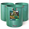 500 Liter Gartensack Gartenabfallsack mit Griffen, Laubsack für Grünabfall, 3er Set - VOUNOT DE
