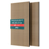 2er Set Akustikpaneele 120 × 60 × 2,1 cm, Akustik Wandpaneele in Holzoptik Hell-Eiche - VOUNOT DE