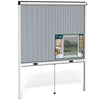 Insektenschutzrollo Fenster Aluminiumrahmen zuschneidbar  L150 x H160 cm Weiß