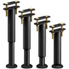 4X Möbelfüße Verstellbar Metall Höhenverstellbar 25-43 cm Schwarz