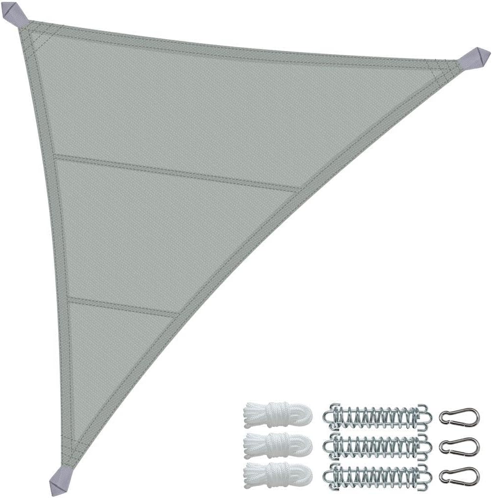 sonnensegel dreieckig 5x5x5 Wasserdicht Sonnensegel Dreieckig mit Befestigung Set, 5x5x5m, Anthraz–  VOUNOT DE