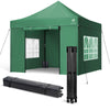 Verstärktes Pavillon 3x3m, Wasserdichter Faltpavillon mit 4 Seitenteilen&Sandsäcke Grün - VOUNOT DE