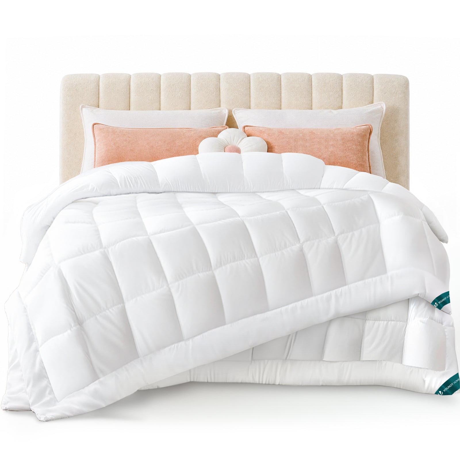 Bettdecke 260x240 cm, 4 Jahreszeiten Winterdecke 2er Set 500GSM