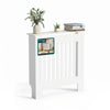 Heizkörperverkleidung 78x19x82 cm Heizkörperabdeckung Weiß