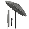 Sonnenschirm Strandschirm 200cm mit Tragetasche und Bodenanker Grau - VOUNOT DE