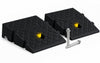 2X Bordsteinrampe PP Tragbar Türschwellenrampe 7cm Hoch Schwarz