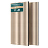 2er Set Akustikpaneele 120 × 60 × 2,1 cm, Akustik Wandpaneele in Holzoptik Weiß-Eiche