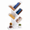 Bücherregal Baumform Standregal Bücher Regal 30x16x60 cm Weiß