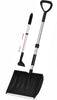 Schneeschieber Set Schneeschaufel + Teleskop Eiskratzer Schwarz - VOUNOT DE