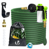 Flexibler Gartenschlauch 30m, Flexibel Wasserschlauch Dehnbarer mit 8 Sprühfunktionen & Spülmittelbehälter, Grün - VOUNOT DE