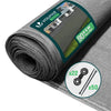 Zaunblende 1×10m, Sichtschutz Zaun 90 g/m² HDPE Schattiernetz, Grau