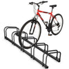 Fahrradständer für 5 Fahrräder, Boden und Wandmontage, Schwarz - VOUNOT DE