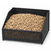 Pelletkorb für Kamin Metall Pelletbrennkorb 30x25,7x17cm Schwarz