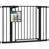Treppenschutzgitter ohne Bohren 103-110cm, Türschutzgitter für Hunde Katzen, Schwarz (Copy)