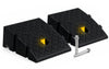 2X Bordsteinrampe PP Tragbar Türschwellenrampe 11cm Hoch Schwarz
