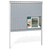 Insektenschutzrollo Fenster PVC Rahmen zuschneidbar  L150 x H160 cm Weiß
