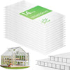 Gewächshausplatten 14er Set, Polycarbonatplatten Hohlkammerplatten Doppelstegplatten 4mm